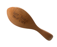 Load image into Gallery viewer, Natural Brown &quot;Kyle Jackie Hair Care&quot; Logo Brush w/ Handle
