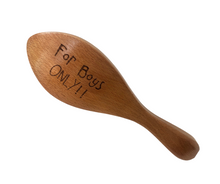 Load image into Gallery viewer, Natural Brown &quot;For Boys Only!&quot; Logo Brush w/ Handle
